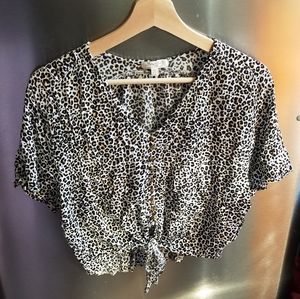 Leopard Crop Top